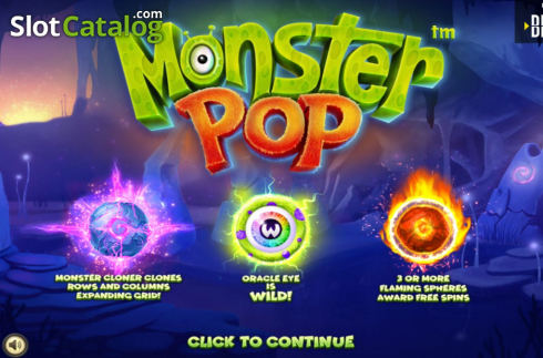 Скрин2. Monster Pop (Betsoft) слот