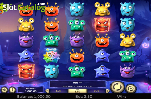 Скрин3. Monster Pop (Betsoft) слот
