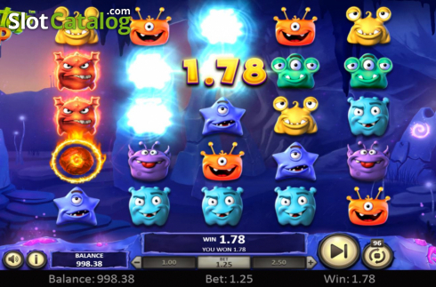 Скрин5. Monster Pop (Betsoft) слот