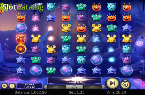 Скрин6. Monster Pop (Betsoft) слот