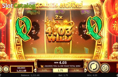 Скрин3. Golden Horns слот