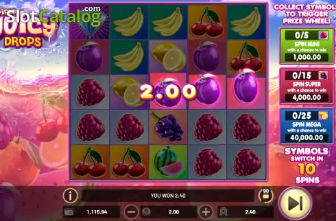 Скрин4. Triple Juicy Drops слот