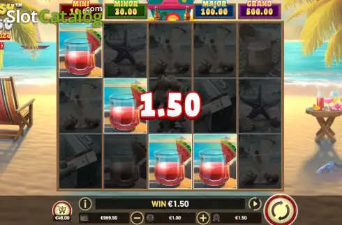 Скрин3. The Tipsy tourist: Beach Bonanza слот
