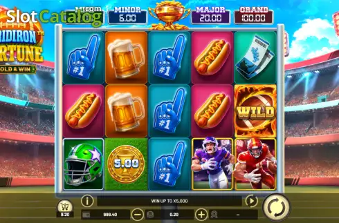 Скрин2. Gridiron Fortune Hold & Win слот