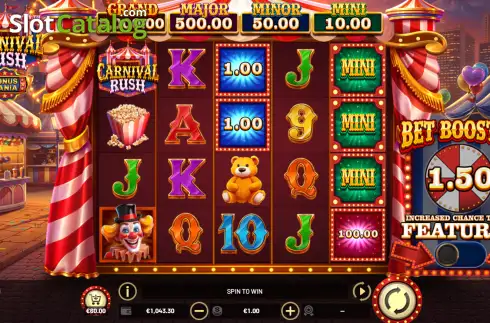 Скрин2. Carnival Rush слот