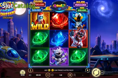 Скрин2. Coins of Cosmic Critters слот