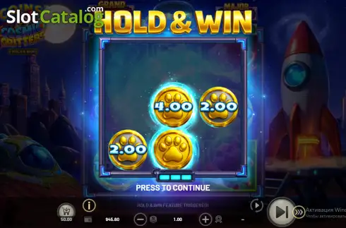Скрин3. Coins of Cosmic Critters слот