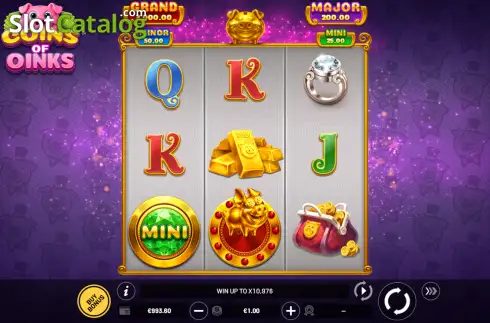 Скрин2. Coins of Oinks слот