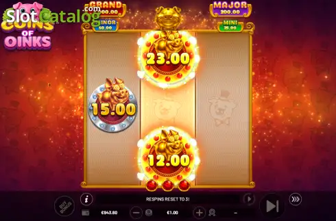 Скрин3. Coins of Oinks слот