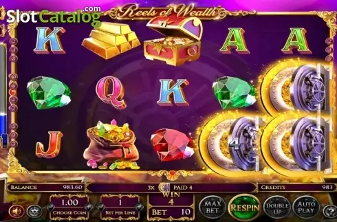 Скрин3. Reels Of Wealth (Betsoft) слот