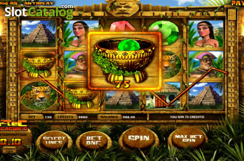Скрин3. Aztec Treasures (Betsoft) слот
