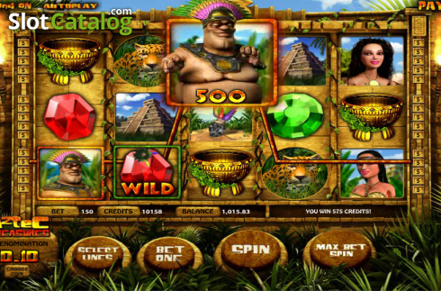 Скрин4. Aztec Treasures (Betsoft) слот