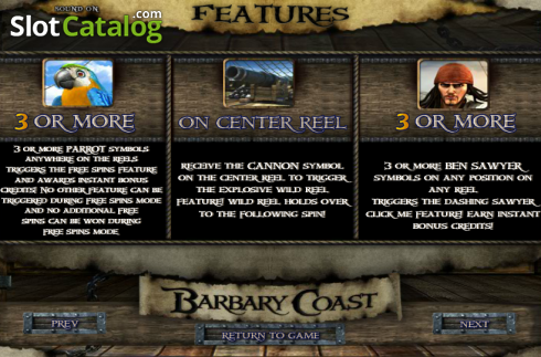Скрин6. Barbary Coast слот