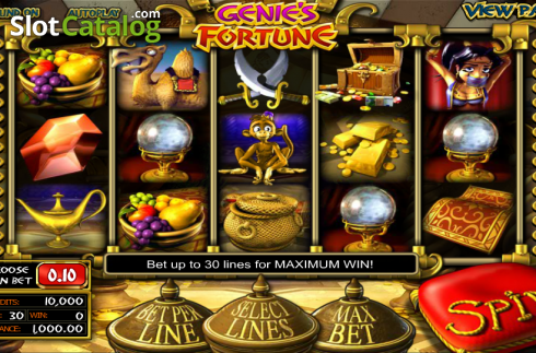 Скрин2. Genie's Fortune слот