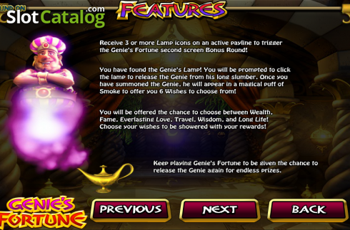 Скрин7. Genie's Fortune слот