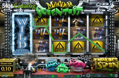 Скрин3. Madder Scientist слот