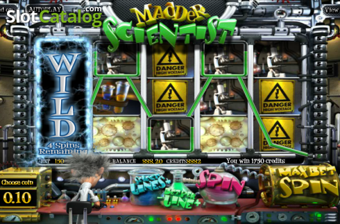 Скрин4. Madder Scientist слот
