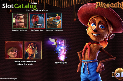 Скрин2. Pinocchio (Betsoft) слот
