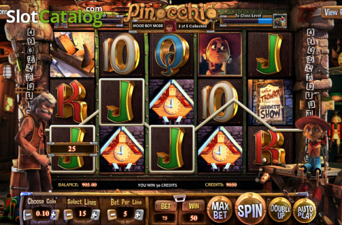 Скрин4. Pinocchio (Betsoft) слот