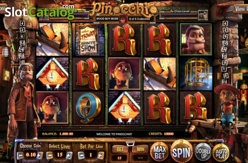 Скрин3. Pinocchio (Betsoft) слот