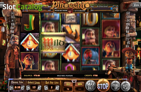 Скрин5. Pinocchio (Betsoft) слот