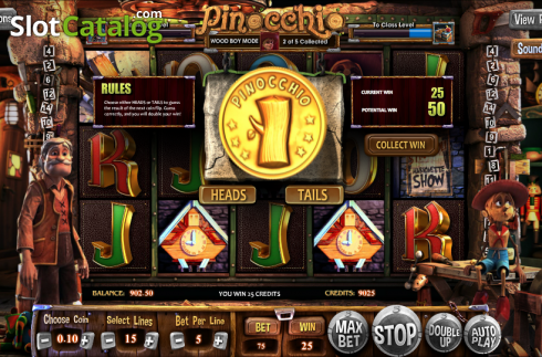Скрин6. Pinocchio (Betsoft) слот