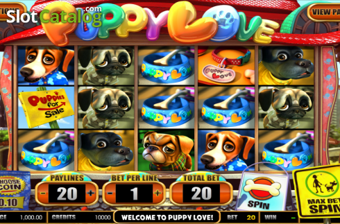 Скрин3. Puppy Love (Betsoft) слот