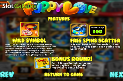 Скрин7. Puppy Love (Betsoft) слот