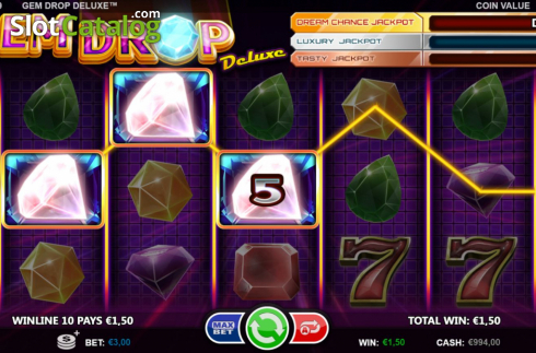 Скрин4. Gem Drop Deluxe слот