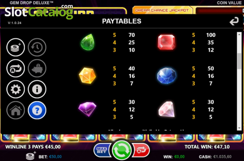 Скрин8. Gem Drop Deluxe слот