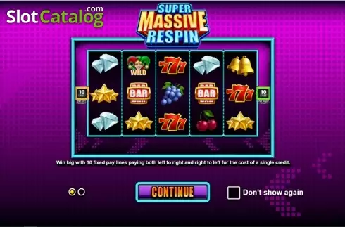 Скрин2. Super Massive Respin слот