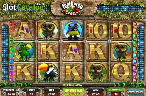 Скрин2. Feathered Frenzy Slot слот