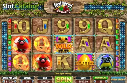 Скрин4. Feathered Frenzy Slot слот