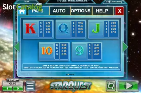 Скрин7. StarQuest слот