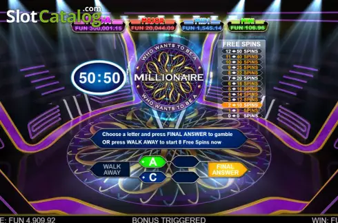 Скрин6. Who Wants To Be A Millionaire Megapays слот