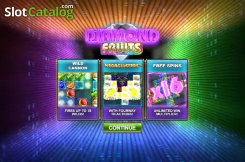 Скрин2. Diamond Fruits (Big Time Gaming) слот