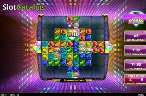Скрин9. Diamond Fruits (Big Time Gaming) слот