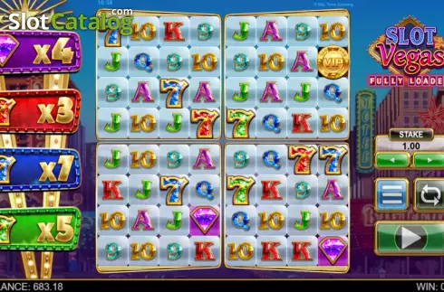 Скрин2. Slot Vegas Fully Loaded Megaquads слот