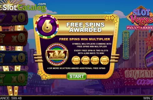 Скрин5. Slot Vegas Fully Loaded Megaquads слот