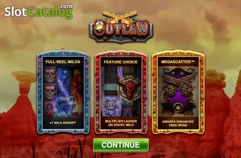 Скрин2. Outlaw (Big Time Gaming) слот
