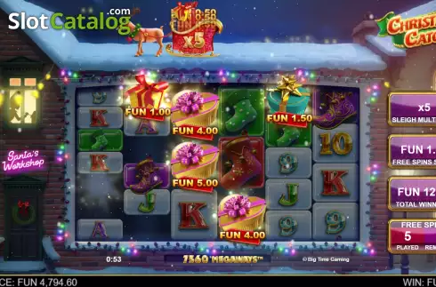 Скрин9. Christmas Catch слот