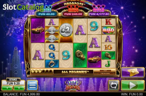 Скрин2. Big Bucks Deluxe слот