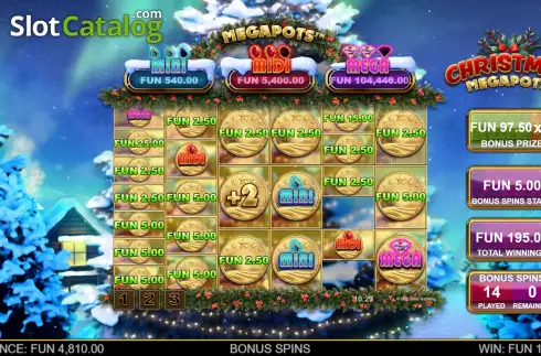 Скрин3. Christmas Megapots слот