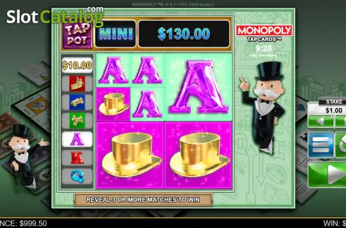 Скрин3. Monopoly Tapcards слот