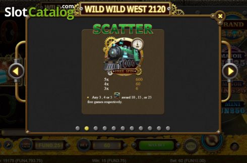 Скрин7. Wild Wild West 2120 Deluxe слот