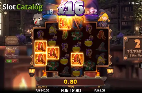 Скрин3. Little Witch Fortune слот