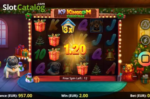 Скрин3. K9 Kingdom Christmas слот