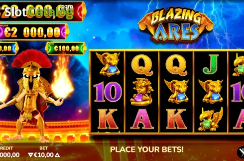 Скрин2. Blazing Ares слот