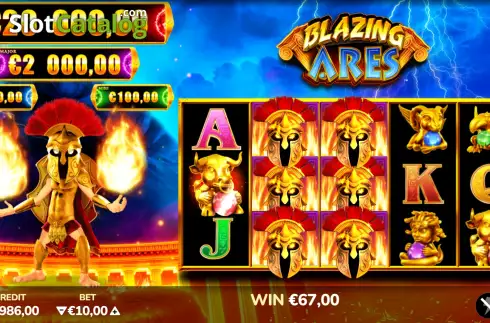 Скрин3. Blazing Ares слот