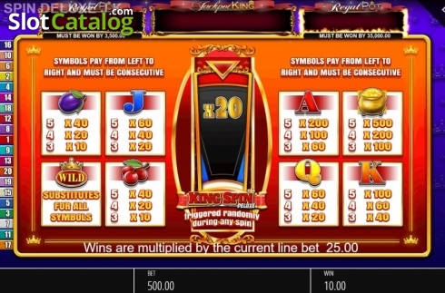 Скрин7. King Spin Deluxe слот